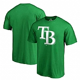 Men's Tampa Bay Rays Fanatics Branded Green Big & Tall St. Patrick's Day White Logo T-Shirt,baseball caps,new era cap wholesale,wholesale hats